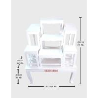 ราคา โต๊ะหมู่บูชา หมู่ 7 หน้า 5 สีขาว ไม้ทุเรียน By โต๊ะหมู่บูชา ราคาถูกที่สุด (1385205897)