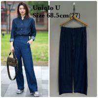 ราคา Uniqlo U กางเกงยีนส์ผ้านิ่ม มือสองของแท้ (44268832155)