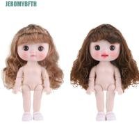 ราคา JEROMYBF 1/6 BJD Movable Joint Doll Body, สวย Kawaii Nude 21 Ball Jointed ตุ๊กตา, จําลองตาสีม่วงตุ๊กตาเคลื่อนย้ายได้ 3D DIY ตุ๊กตาหัวใหญ่ของขวัญผม (43024077798)