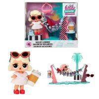 ราคา L.O.L Surprise House Vacay Lounge Playset ของเล่นตุ๊กตาแอลโอแอล เซอร์ไพรส์ LL583790 (18630351978)