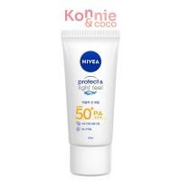 ราคา NIVEA Sun Sensitive Protect & Light Feel SPF50+ PA+++ 90ml เซรั่มป้องกันแสงแดด สำหรับผิวหน้า. (29257882266)