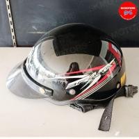 ราคา หมวกกันน็อกครึ่งใบ YAMAHA สีดำลายสีแดง รหัส 90791-12N01-BL แท้100% (24270215152)