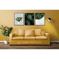 ราคา ภาพพิมพ์พร้อมกรอบลอย (1 เซ็ต มี 3 รูป) ✅ขนาด 50x70 cm โหมด monstera (27116404173)