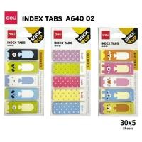 ราคา Deli เทปอินเด็กซ์แฟนซี Index Tabs No.A640 ขนาด 45×15 มม. เทปอินเด็กซ์มีกาวในตัว (ราคาต่อ 1 แพค) (24568440139)