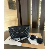 ราคา 25c Small tote Chain tote Underarm Bag Lychee Grain Cowhide Social Non-Stress Gift Box Packaging Full Set Gift Box (44502480589)