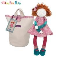 ราคา Moulin Roty ตุ๊กตาเด็กผู้หญิง สูง 50cm. เสื้อผ้าถอดได้ พร้อมถุงผ้าพกพา Fanette MR-710500 (3524306878)