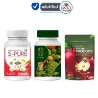 ราคา แจ่มใส S Fiber เอส ไฟเบอร์ / S Pure เอส เพรียว / S Sure Prebiotic [20 แคปซูล][1 กระปุก] ไฟเบอร์ผักรวม ดีท็อกซ์ผัก (23846176787)