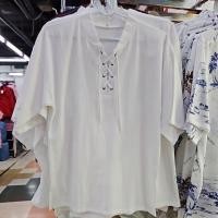 ราคา เสื้อคอผูกเชือก แขนสั้น (40554100616)