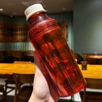 ราคา Starbucks Red Velvet Black Grid อะคริลิค Double Wall Starbucks Tumbler Original Preloved (42622695663)