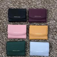 ราคา New arrival CHARLES & KEITH FRONT FLAP SHORT WALLET BAG 2018 (1611903662)
