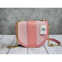 ราคา กระเป๋าสะพายผู้หญิง รุ่นใหม่NEW Coach Alie Saddle Bag In Signature Jacquardสีสวยหวาน หายากมากค่ะ e (26125531075)