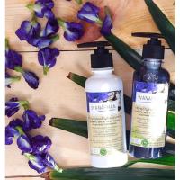 ราคา เซตแชมพูและครีมนวดผมอัญชันบอระเพ็ด/Butterfly Pea & Heart-Leaved Moonseed Sha (1129966836)