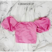 ราคา เสื้อครอปแขนบอลลูนสีชมพู แต่งปกอก อก 32-38 นิ้ว มือสองสภาพดี พร้อมส่ง มีเก็บเงินปลายทาง (25707527926)