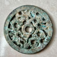 ราคา เก่าทองแดงสีเขียวสนิมมังกรคู่กลวงส่งเงินคอลเลกชันเหรียญโบราณเหรียญทองแดงเหรียญโบราณทองแดงเหรียญใหญ่สงวดเงินเหรียญโบราณ8.19 (40013951019)