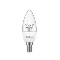 ราคา LEKISE หลอดไฟ LED Candle Light E14 C35 4W แสงสีเหลือง (ใส) (16625690692)