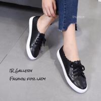 ราคา รองเท้าผ้าใบ ราคาพิเศษ*หนังพียูฉลุลาย *ทักแช่ตเช่คไซสก่อนก่อนสั่ง (1173712112)