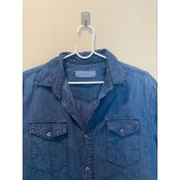 ราคา เสื้อเชิ้ตผ้ายีนส์ แขนยาว แบรนด์ GIORDANO (มือสอง) สภาพดีไร้ตำหนิ (25672612207)