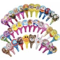 ราคา ลูกโป่งฟรอย ลายการ์ตูน ด้ามจับ พร้อมส่ง คละลาย ขนาด 25x45 cm *งดเคลม* (14112171775)