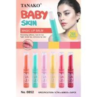 ราคา {24แท่ง} TANAKO Baby Skin Moisture Color Lip Care ลิปบาล์มบำรุงริมฝีปาก เนียนนุ่ม สีสันเป็นธรรมชาติ (28570469582)