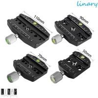 ราคา Culinaryhv กล้อง Clamp Quick Release, Ball Head Mount อลูมิเนียม Quick Release แผ่น, 50 มม./70 มม./90 มม./110 มม.อาชีพ 3/8 ถึง 1/4 สกรูขาตั้งกล้อง Monopods Clamp Arca Swiss แผ่น (29705974098)