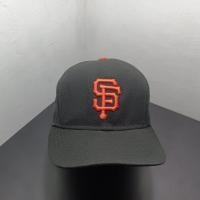 ราคา หมวกเรียบง่ายหมวกแก๊ป Snapback MLB x NEW ERA SAN FRANSISCO Vintage major Base league second brand original New Era full tag หมวกอย่างเป็นทางการสีดํา (41152673925)