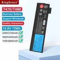 ราคา KingSener แบตเตอรี่แล็ปท็อป 10.8V 6600mAh สำหรับ Lenovo ThinkPad T470 T480 T570 T580 P51S P52S 01AV4 (42426329200)