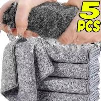 ราคา ผ้าทําความสะอาดไมโครไฟเบอร์ถ่านไม้ไผ่ 1-5 ชิ้น - ผ้าเช็ดจานดูดซับซุปเปอร์หนา - ผ้าขี้ริ้ว ครัวทนน้ํามัน (28627362543)
