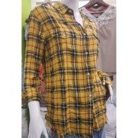 ราคา เสื้อ CPS women เสื้อเชิ๊ตแขนยาว สีเหลืองลายสก๊อต (5138760051)