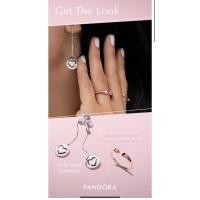 ราคา ♞,♘,♙pandora two heart ring rose gold (29557622380)