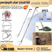 ราคา 205ซม สแตนเลสแหนบงู/งูจับติด/ที่คีบขยะ/ที่คีบงูแบบพับได้ (40126370090)