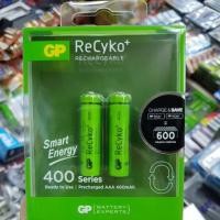 ราคา ถ่านชาร์จ GP RECYKO AAA 400mah 2ก้อน (673812751)