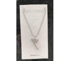 ราคา สร้อยคอชุบจี้แมลงปอพร้อมหิน (26482459222)