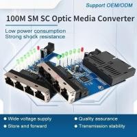 ราคา สวิตช์ไฟเบอร์อีเธอร์เน็ต 2 พอร์ต SC 4 RJ45 10 / 100M ตัวแปลงสื่อสวิตช์อีเธอร์เน็ต (54302403441)