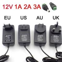 ราคา อะแดปเตอร์จ่ายไฟ AC DC 12v 1A 2A 3A 2000ma 3000ma ปลั๊ก EU UK AU US ขนาด 5.5*2.5 มม. สำหรับไฟ LED Strip DC ตัวผู้และตัวเมีย (44952523487)