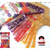 ราคา เยลลี่ญี่ปุ่น Ribon Stick Jelly เยลลี่ น้ำผลไม้ 100% ไร้สารเติมแต่ง เยลลี่แท่ง 15 ชิ้น (16486736340)