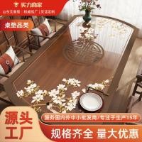 ราคา ผ้าปูโต๊ะรูปไข่ ลายจีนใหม่ กันน้ำมัน กันน้ำ พร้อมฟังก์ชันป้องกันความร้อน PVC Soft Glass Mat แบบพับได้ (41067654324)