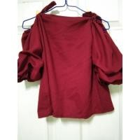 ราคา เสื้อปาดไหล่ แต่งโบว์ แขนจั้ม (2625930113)