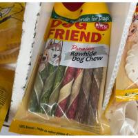 ราคา Dog friend premium rawhide dog friend แท้ ขนมสุนัข รูปกระดูก สำหรับขบ ไก่พันแท่ง (27474470273)