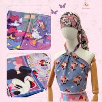 ราคา Kiss Me Doll ผ้าพันคอ/ผ้าคลุมไหล่ Mickey & Minnie Mouse ขนาด 100x100 cm. (24744973823)