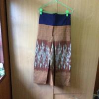 ราคา กางเกงผ้าฝ้ายเข็นมือ (1172859091)