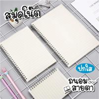 ราคา สมุดโน๊ตสไตล์มูจิ ปกใส จดบันทึก ปกPPขาวใส ขนาด A6,A5,B5 มีเส้น 80 แผ่น ห่วงข้าง (9368356143)