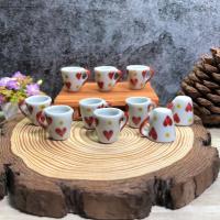 ราคา แก้วกาแฟเซรามิกจิ๋ว สีขาวเพ้นส์ลาย #ของจิ๋ว #miniature (27451796734)