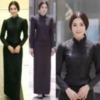ราคา ชุดไทยประยุกต์สีดำ ชุดไทยจิตรลดาสีดำ ชุดพระราชทานเพลิงสีดำ (43476256084)