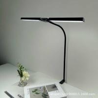 ราคา โคมไฟตั้งโต๊ะ นํา เดสก์ท็อปสํานักงานคอห่านสองหัวคลิปโคมไฟตั้งโต๊ะคลิปบนโคมไฟอ่านหนังสือคอมพิวเตอร์หน้าจอโคมไฟ (49851143737)