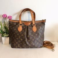 ราคา Louis Vuitton Monogram Palermo Shoulder Bag Tote Bag Authentic % (8693761165)