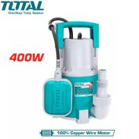 ราคา TOTAL ปั๊มน้ำไดโว่ อัตโนมัติ มีลูกลอย 400 W ท่อ 1 นิ้ว 220 โวลท์ รุ่น TWP64001 ( Submersible Pump ) ปั๊มไดโว่ (25750087854)