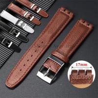 ราคา SWATCH สําหรับ ตัวอย่าง นาฬิกา หนังแท้นาฬิกาวง17มิลลิเมตร หนังวัว สร้อยข้อมือผู้หญิงผู้ชายธุรกิจสายนาฬิกากันน้ํากีฬาเปลี่ยนสายรัดข้อมือ (40207758263)