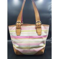ราคา กระเป๋าCoach ของแท้ COACH HAMPTONS LARGE TOTE BAG MULTICOLOR PINK STRIPE M05S- 5175 (14547031210)