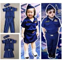 ราคา ชุดทหารอากาศเด็ก ชาย หญิง ชุดอาชีพในฝัน ชุดเครื่องแบบทหารเด็ก ชุดทหารสีกรม (2190105393)