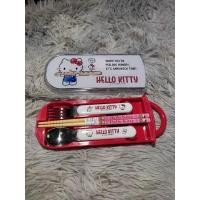 ราคา SANRIO ชุดช้อนส้อมตะเกียบลาย คิตตี้ (16366706776)